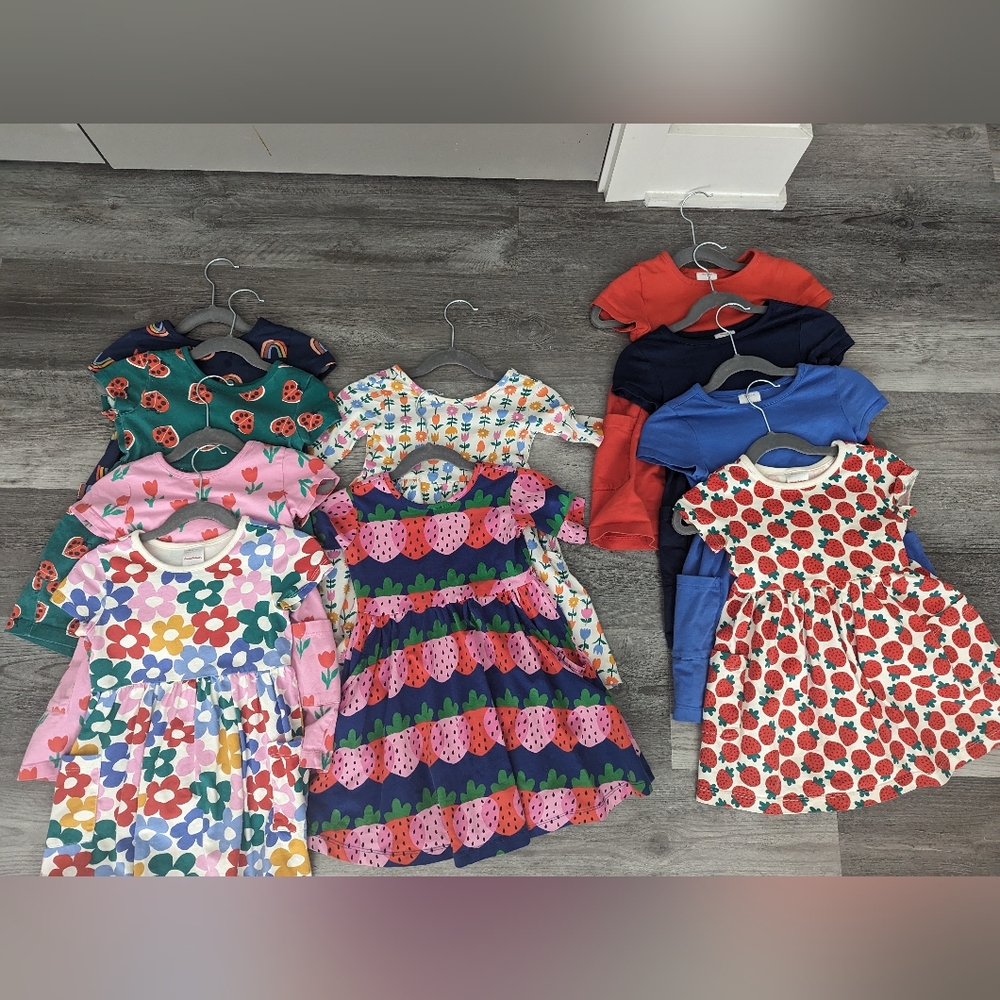 Lot of 10 Hanna Andersson Dresses Size 3T
